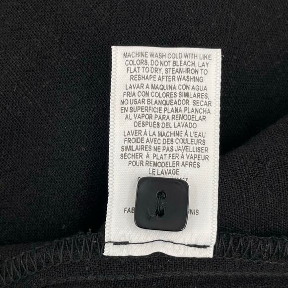 Rachel Palley Black Jumpsuit Linen Blend Relaxed Comfy Casual Fit Pockets Size L - Picture 7 of 7